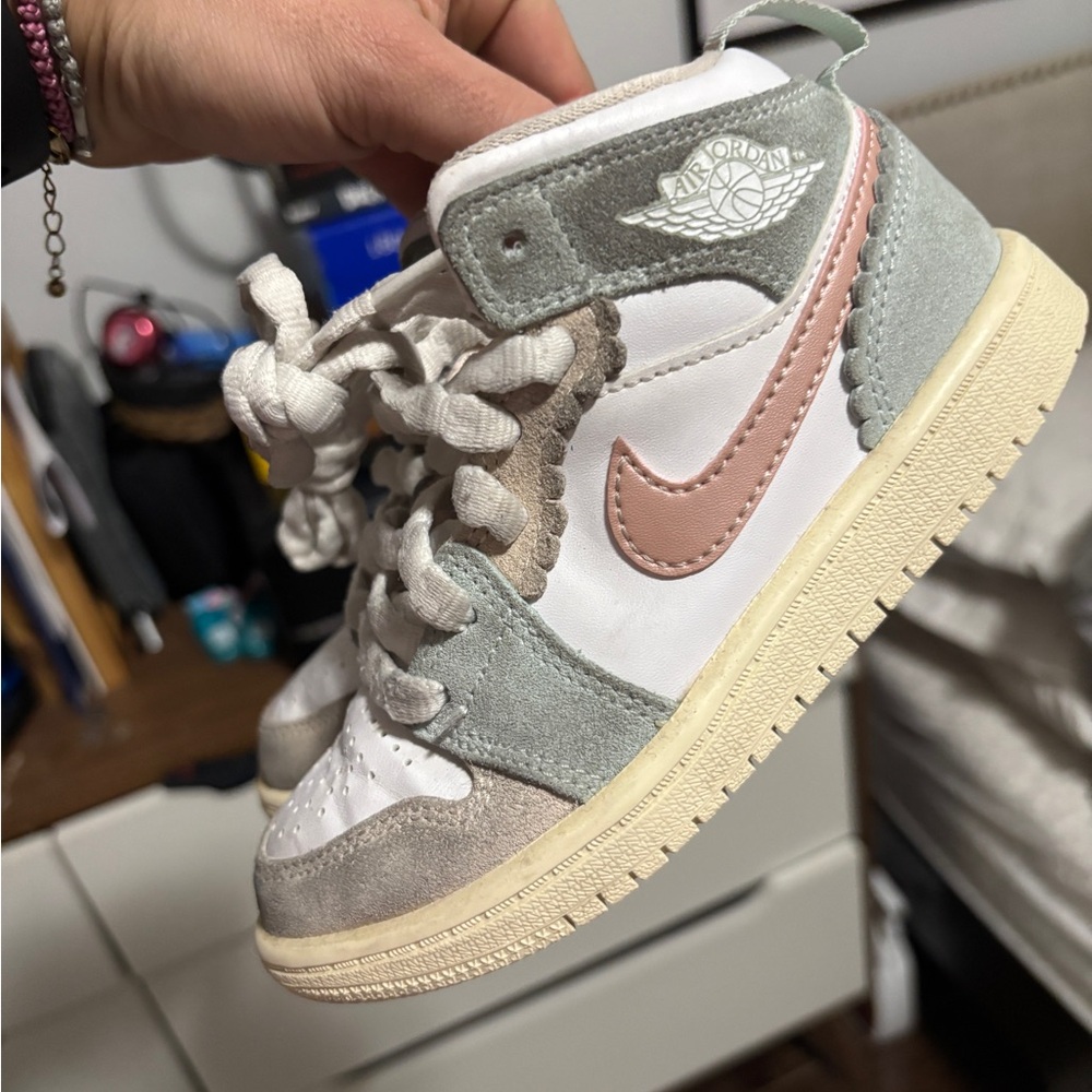 Jordan Kids' Sneakers - Pink, Gray, and White